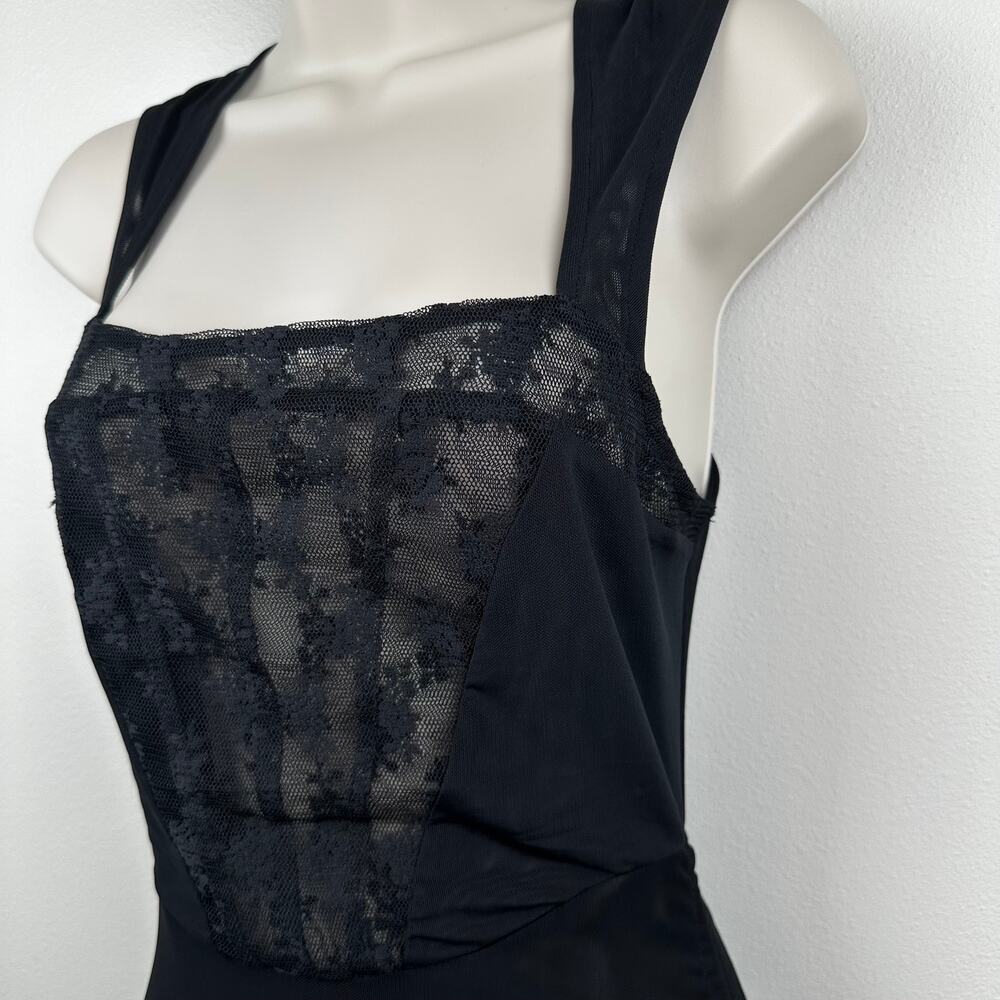 NEW Intimately Free People Corset-Is Convertible Mesh Dress Black S Dark Romance - Picture 8 of 16